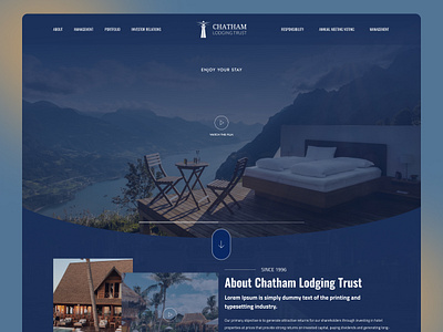 Chatham Lodging Trust Landing Page animation booking branding figma graphic design landingpage tourism landing page travel booking service ui user interface ux vacation web platform website