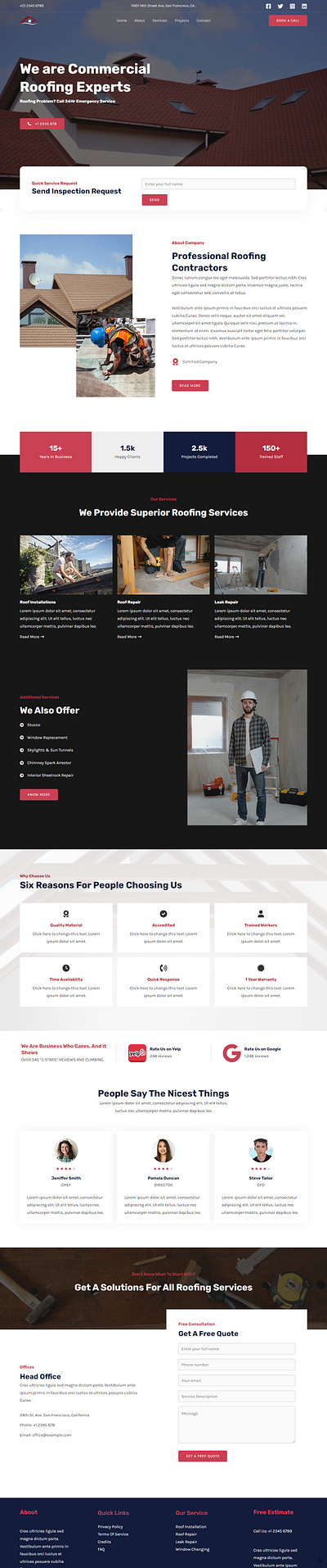 Commercial Website Design elementor websit wordpress website