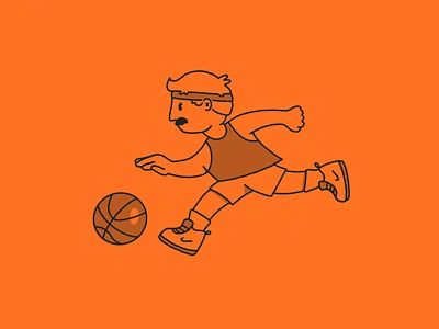 March Madness basketball character illustration march madness procreate sports