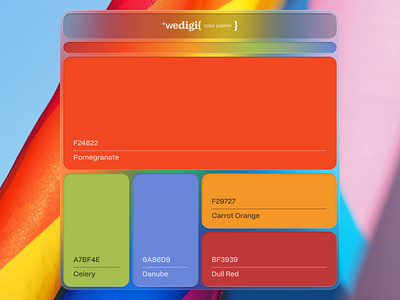 Color Palette Nº13 by We-Digi blue branding burgundy color color palette design graphic design green palette red ui wedigi yellow
