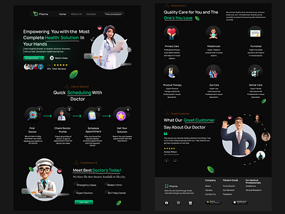 Healthcare Website 3d branding ui