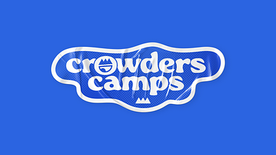 Crowders Camps Sticker Design branding design graphic design illustration logo typography vector