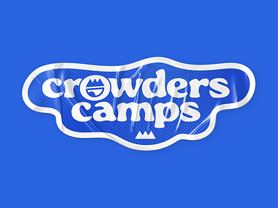 Crowders Camps Sticker Design branding design graphic design illustration logo typography vector