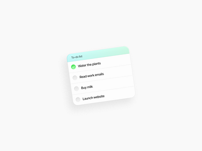 To-do list check checkmark design illustration light list small todolist ui