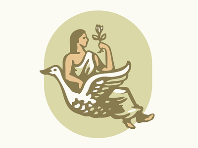 Goose & Aphrodite aphrodite beauty bird branding cosmetics feathers goose healing herbal holistic illustration logo organic packaging plants print soft vintage wellness wing