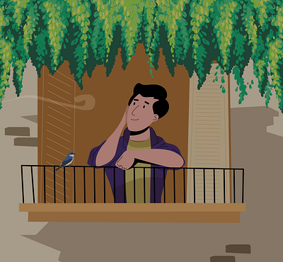 A Balcony Serenade animation graphic design motion graphics