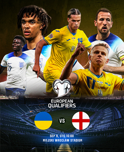 Euro Qualifier Fan art Design Graphic banner design football worldcup