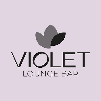 VIOLET | Lounge bar branding graphic design logo