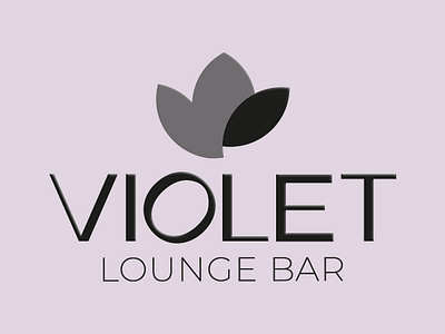 VIOLET | Lounge bar branding graphic design logo