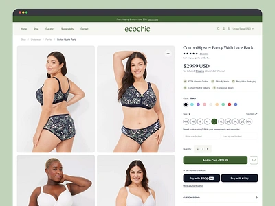 Ecochic - Ethical and Inclusive E-Commerce accessibility ethical design ui ui design ui web ux design