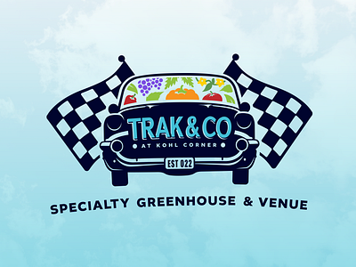 Trak & Co. Greenhouse Logo branding design graphic design illustration logo typography vector