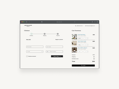 E-Commerce/Checkout Pages design e commerce ui uiux design ux ux design web design