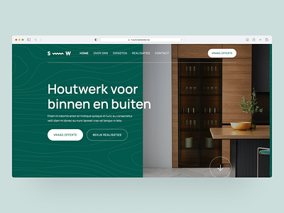 Website Houtcreatie Stijn branding design webdesign