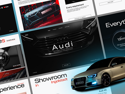 Concept Landing Page Audi audi car concept design figma landing landing concept site ui ux uxui web web design website