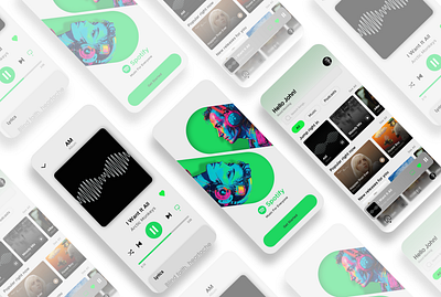 Spotify Redesign! app branding design graphic design illustration ui ux vector