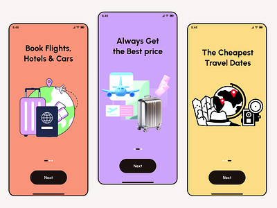 Travel Onboarding App Screens branding design dribbble nature photography photooftheday travel travelgram travelphotography ui uiesign uiuxdesign ux webdesign