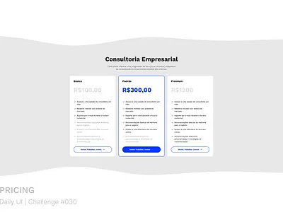 #30 | Pricing challenge daily ui dailyui minimalist simple ui