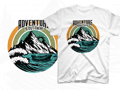 Adventure is out there beach t shirt design explore more