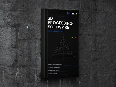 Poster on Brick Mesh inspector 3d branding design graphic design illustration logo poster software typography ui ux