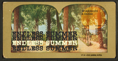 Banner for a made-up facebook event - Endless Summer fest :) design graphic design social media