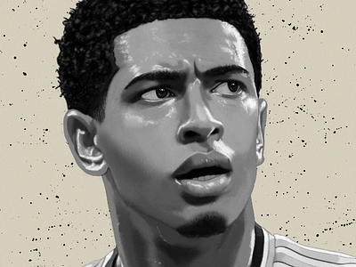 Jude Bellingham Portrait Drawing Fanart art arte bellingham boceto design dibujo digitalart drawing fanart football illustration ozgaleano portrait real madrid retrato sketch sports