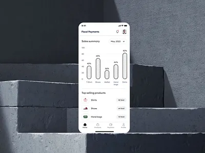 Sales Tracking Mobile App Interaction animation app design chart design interaction interaction design interface ios mobile app mobile app animation mobile design motion design statistic ui ui animation user interface ux