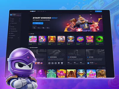 KingBet - Crypto Casino Design | For Sale betting blockchain casino casino design casino for sale casino games casino home page crypto casino esports gambling game design igaming provably fair slot games slots sportsbook white label