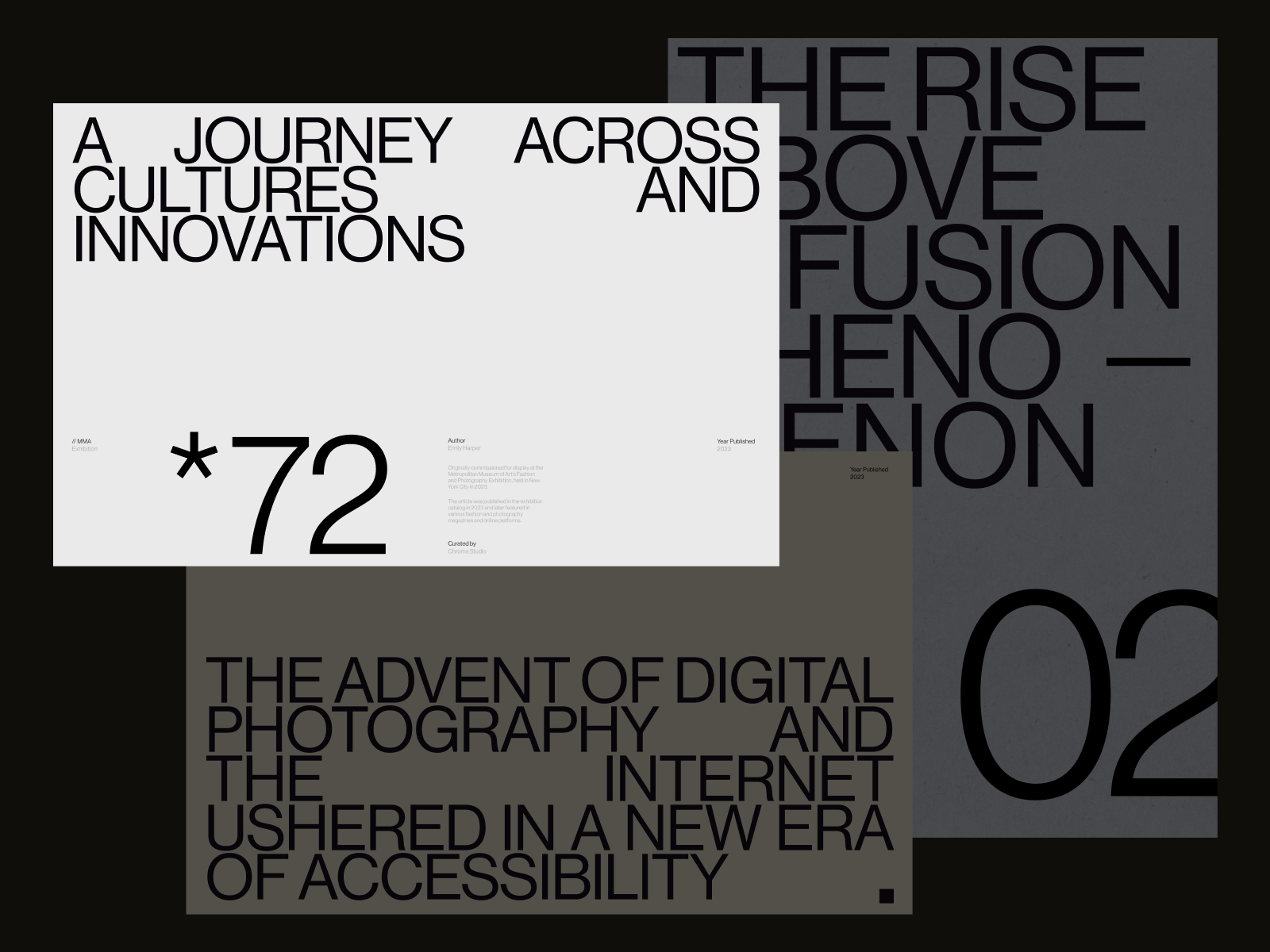 Fusion Phenomenon art direction branding clean design editorial editorial grid editorial layout graphic design layout minimal minimal layout poster swiss swiss grid swiss layout swiss typography typography ui website website design