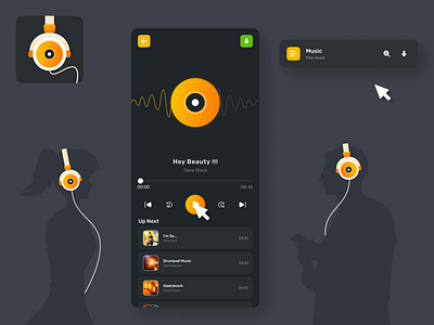 Muisc player - Video player animation motion graphics music and video player music player music player icon music player logo player song song player ui ui ux ui ux design ux video player