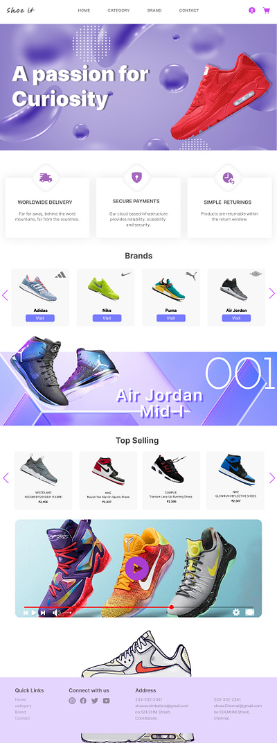 Shoe Haven Online: A E-commerce Shoe Store branding e commercedesign graphic design landingpage product ui userexperinecedesign userinterfacedesign webdesign websitedesign