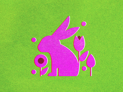 Rabbit branding design flat graphic design illustration logo vector