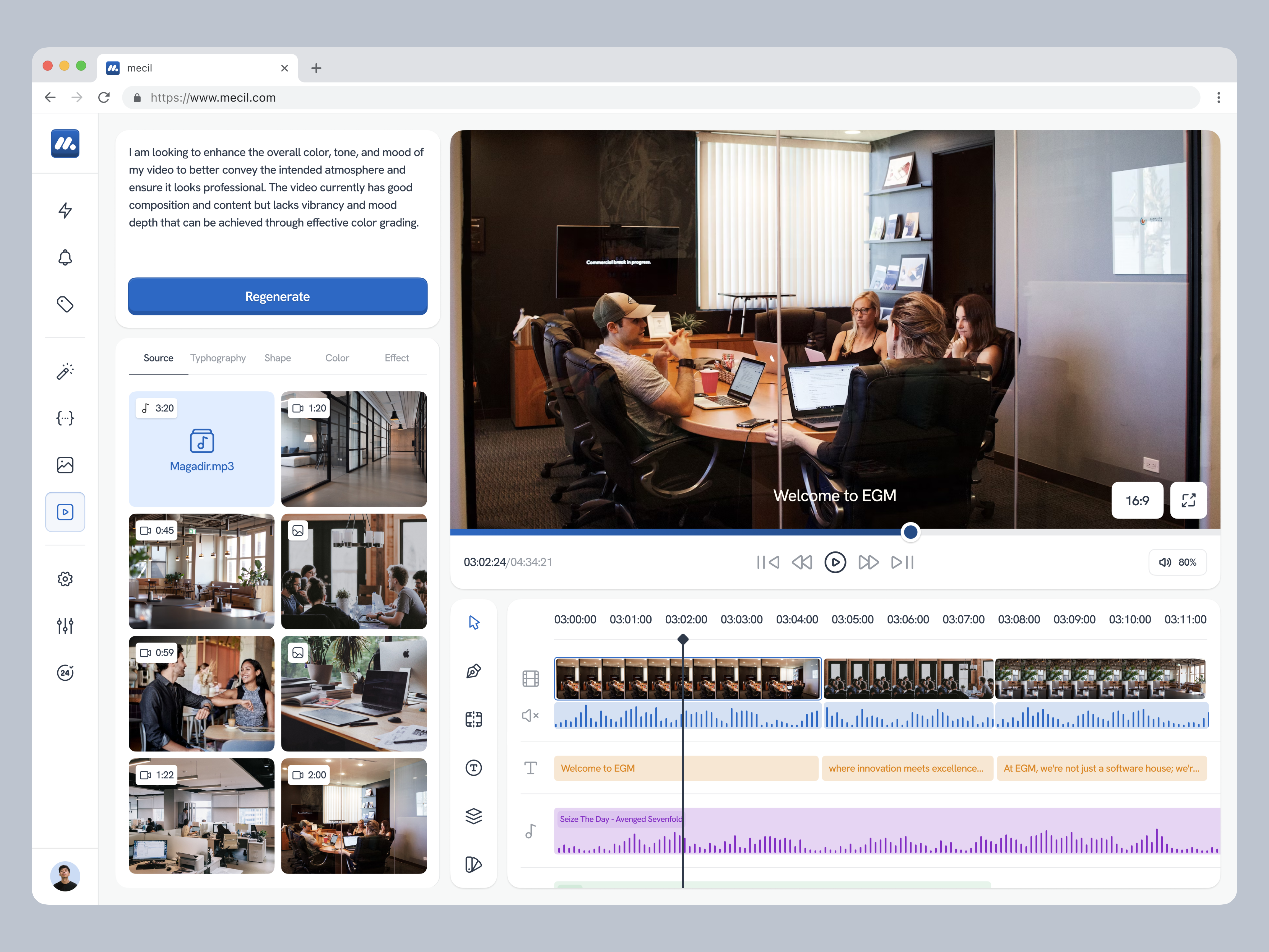 mecil - AI Video Generator ai artificial intelligence artificialintelligence assistant chatbot deep learning editor machine learning movie product design prompt saas tool video video editing video editor video maker video tool