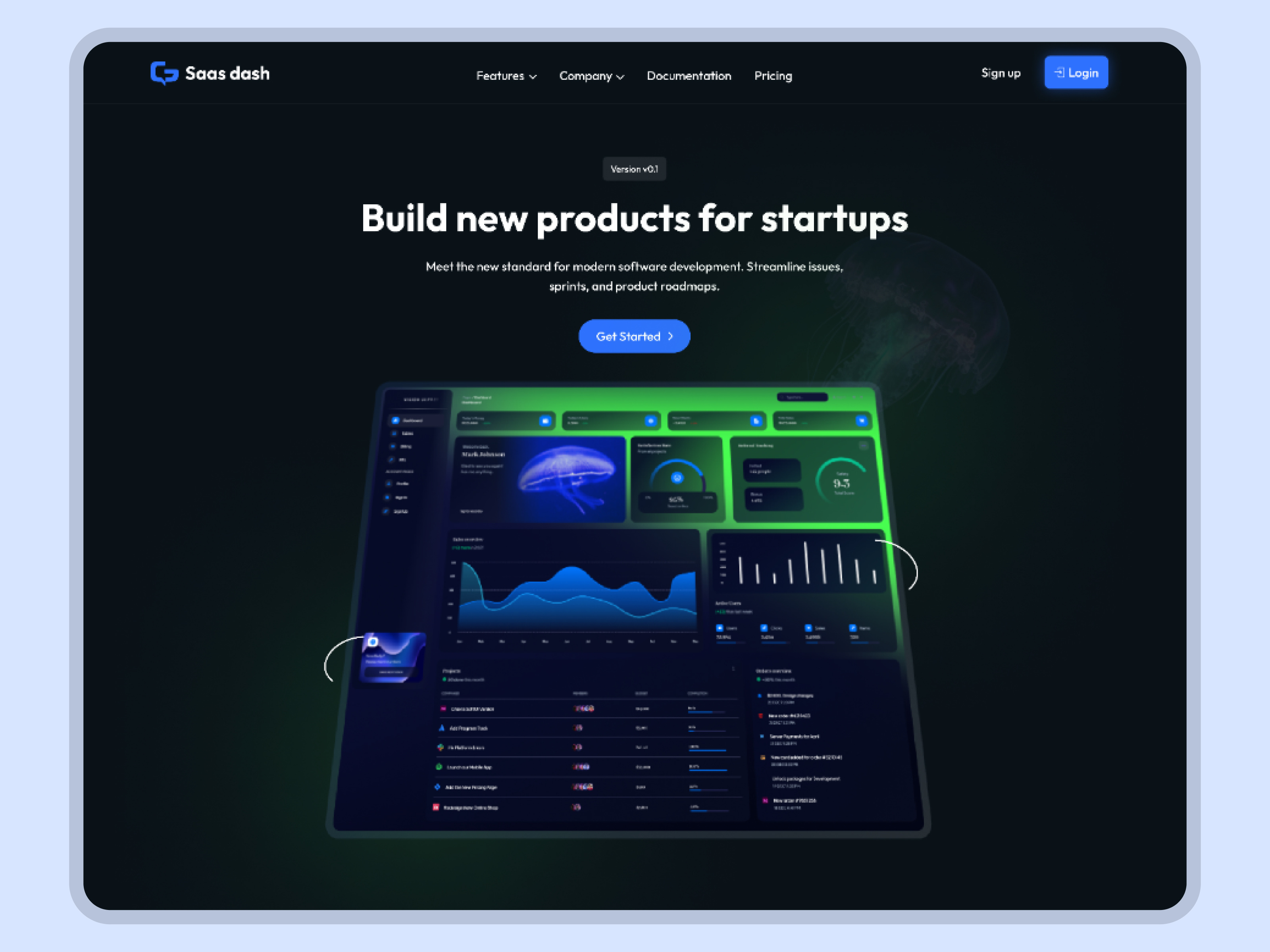 Made in Framer: https://saasdash.framer.website/ clean ui dashboard dashboard ui figma figma ui framer made in framer saas saas dash saas website ui ui ux website website design