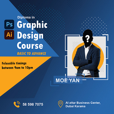 Course advertisement design advertisement graphic design idea