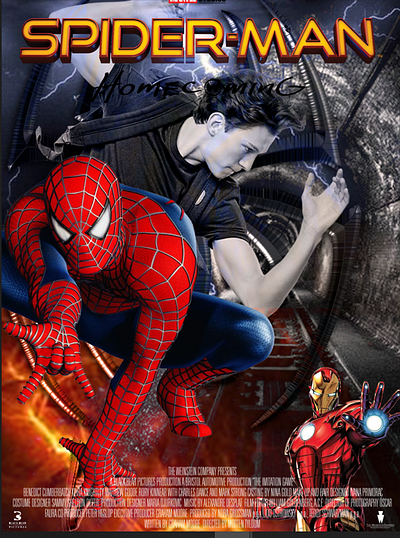 Gothic Movie Poster Design for "SPIDERMAN" as a Passion Project brand identity branding design designer graphic design graphic designer illustration logo movie poster design movie poster designing poster poster designing ui ux vector