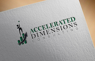 Accelerated Dimensions Consulting 2d branding graphic design logo