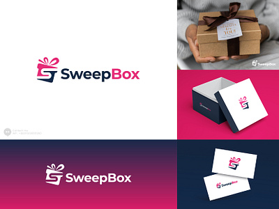 Gift Box, Loyalty Rewards, Coupon, Giveaway, S+Box Logo branding business logo company logo corporate coupon logo creative logo gift box logo gift logo gift logo design gift symbol illustration logo logos minimal logo minimalist logo modern logo s box logo s moden logo startup logo