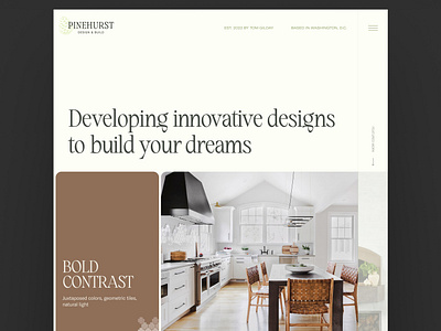 Pinehurst Homepage branding design figma graphic design homepage landing page ui user interface web design website design