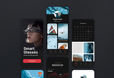 Mpax Smart Glasses app graphic design smart glasses stream ui ux