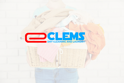 Logo/brand identity design for clems laundry branding graphic design logo