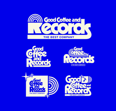 Good Coffee and Records graphic design lettering lettering art records typography