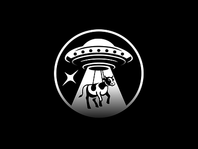 SPACE - ALIEN alien branding design flying saucer graphic design icon identity illustration logo marks space stars symbol ui vache