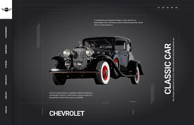 Retro cars web design 3d animation branding graphic design logo motion graphics ui