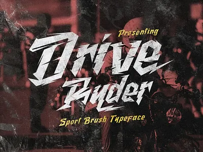 Drive Ryder Font blackletter font cursive font display display font fancy font fonts graffiti font logo logotype playfull type typeface
