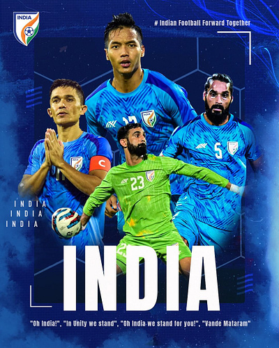 Indian Football Team Graphic design branding graphic design