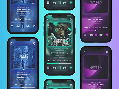 Music Player Design Basic Concept . Daily UI 9 app design daily ui 9 dailyui graphic design mobile app mobile app design mobile design music player player design ui user interface