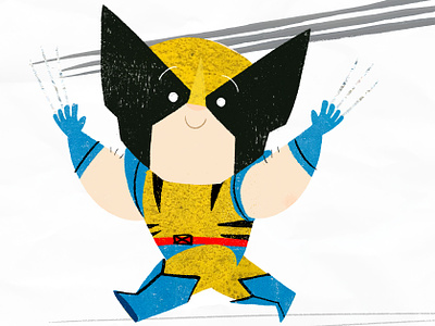 Little Wolverine book illustration character design childrens book fan art ill illustration kidlitart marvel picture book x men