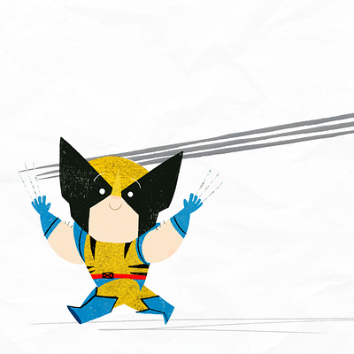 Little Wolverine book illustration character design childrens book fan art ill illustration kidlitart marvel picture book x men
