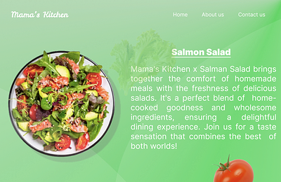 Mama's Kitchen ui design ux