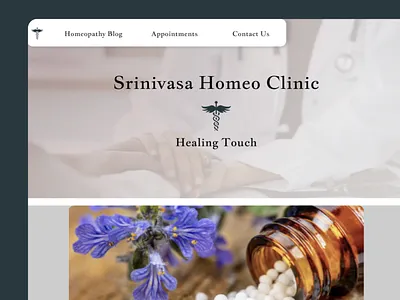 Homeo Clinic Webpage design graphic design uiux web design